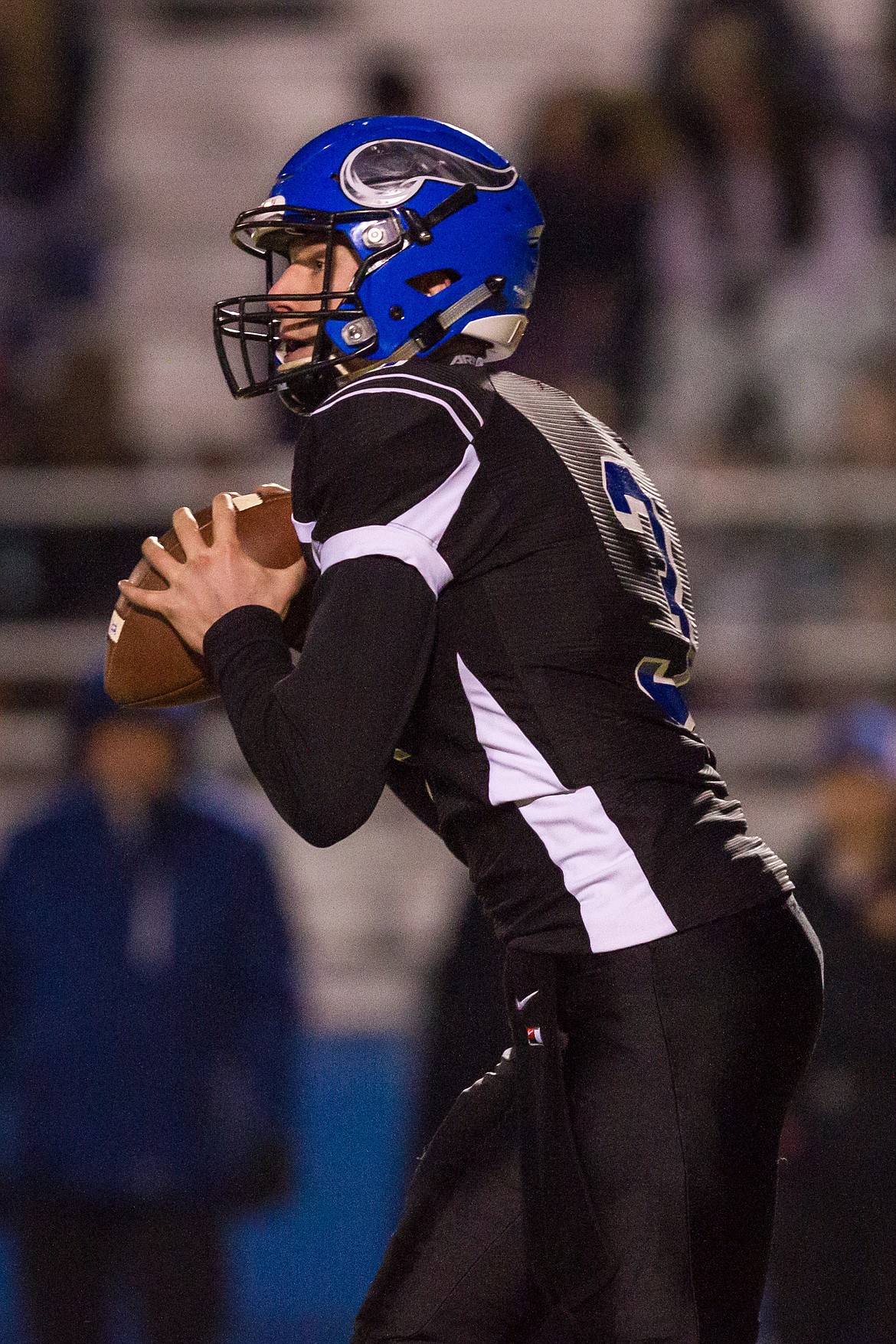 Cheryl Nichols Photography
The Nosworthy&#146;s Hall of Fame Coeur d&#146;Alene Viking football offensive player of the week is senior quarterback Colson Yankoff. Yankoff threw for 285 yards and 4 TDs and gained 88 yards rushing on Friday. Coeur d&#146;Alene beat Madison 66-22 in the quarterfinal round of the state 5A playoffs.