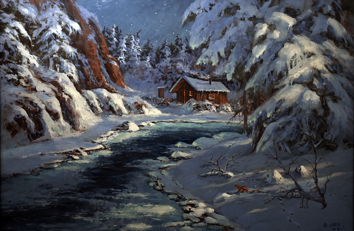 &#147;Moonlight,&#148; an oil painting by Mark Ogle.
(Brenda Ahearn/This Week in the Flathead)