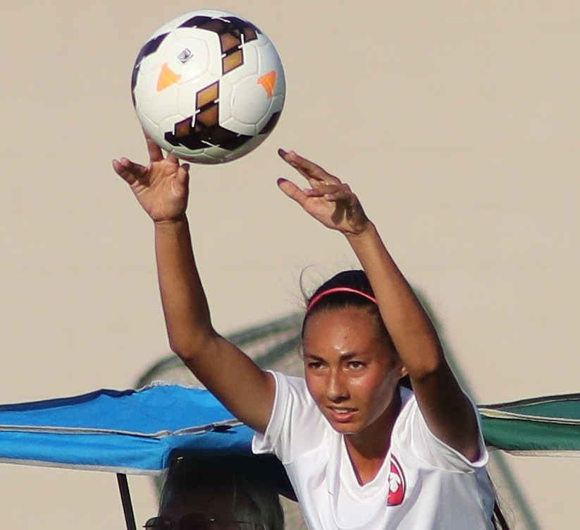 (Photo by ERIC PLUMMER)
Junior defender Yeo Yarnell brought size, speed, physicality and smarts to the pitch, earning all-league honors for her handiwork.