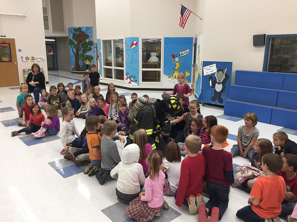 (Photo courtesy CLINT FRANK/Selkirk Fire, Rescue and EMS)
During the month of October, National Fire Prevention Month, Selkirk Fire, Rescue and EMS crews spent time in the local schools educating kids on fire prevention and safety. Firefighters reached a total of 1,000 residents throughout the month, highlighting planning ahead, working smoke alarms in the home/business and having a meeting place outside in case of a fire that everyone clearly knows ahead of time.