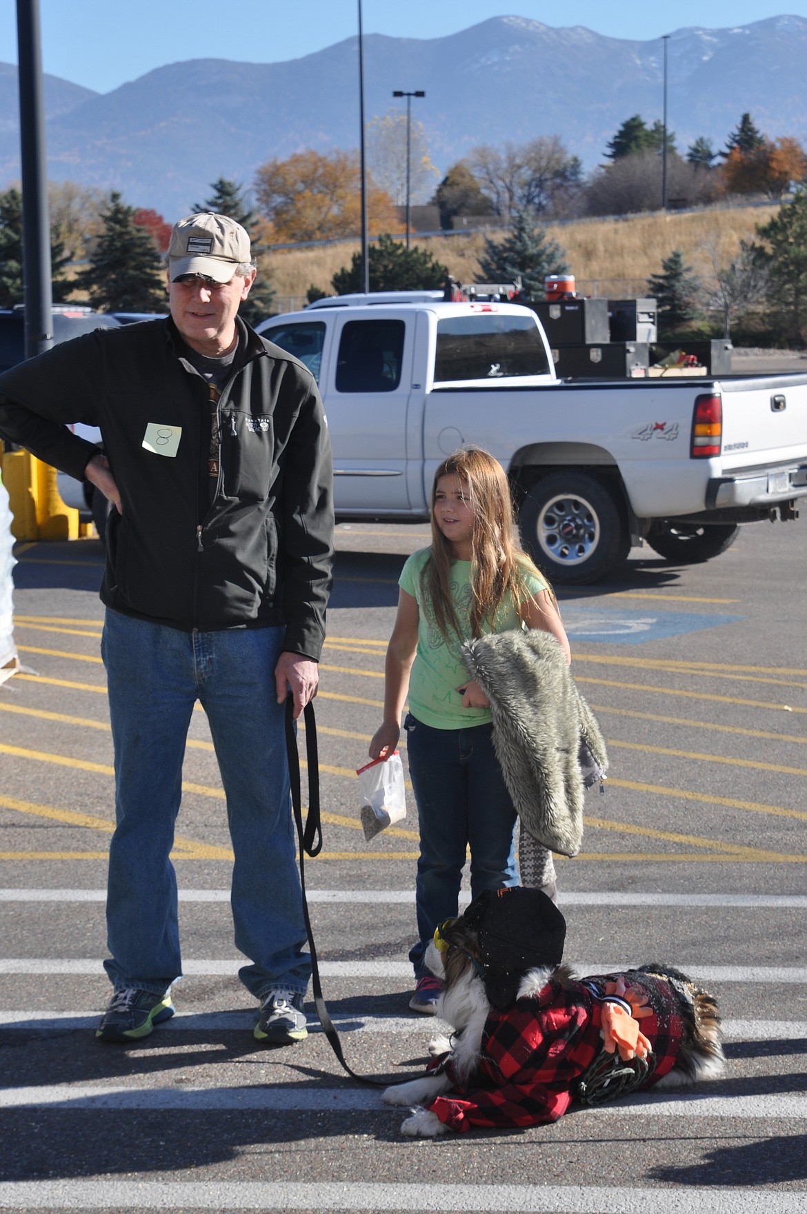 Ollie, a 12-year-old Australian Shepherd and Collie mix, won first place for Growl-o-ween, held at Murdoch&#146;s Saturday morning. (Ashley Fox/Lake County Leader)