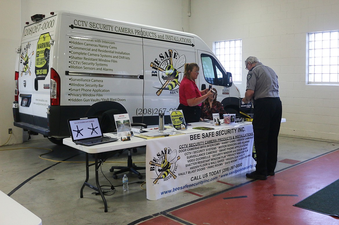 Photo by Mandi Bateman
Bee Safe Security, Inc. had a wide array of security options to share with people.