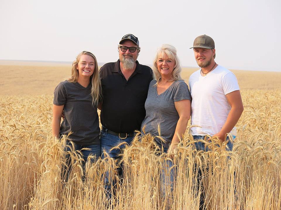 Courtesy photo - MJW Grain Inc. founders and growers pictured from left are Maya Jane, president, James, vice president, Rena, chief financial officer and Dane, production manager.