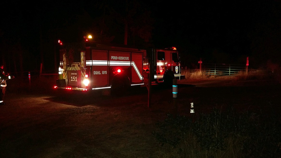 On the night of Oct. 30, a recreational vehicle caught fire on Sandy Ridge Road in Naples. South Boundary Fire responded with North Bench Fire and Paradise Valley Fire to assist. The fire was approximately 30 feet from a shop building and the main concern was keeping the fire from spreading to that building. South Boundary had the fire under control quickly, but the recreational vehicle and the snowmobile inside it was lost. The cause of the fire is unknown. 

Courtesy photo