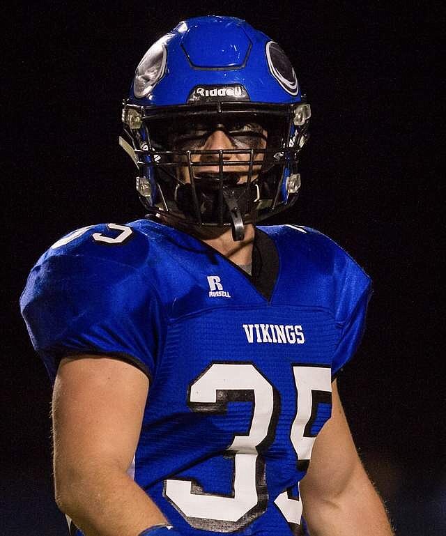 Cheryl Nichols Photography
The Coeur d&#146;Alene High Nosworthy&#146;s Hall of Fame defensive player of the week is linebacker Ross Chadderdon. Chadderdon had 17 tackles, 3 tackles for loss, 1 sack,  2 forced fumbles and an interception for a TD in the win over Mountain View.