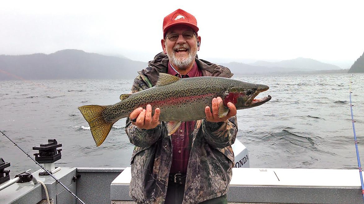 Dave Gillespie holds a rainbow trout he caught during the 2016 Lake Pend Oreille Idaho Club Fall Thanksgiving Derby. This year&#146;s derby will be a chalenge format.

(Courtesy photo)