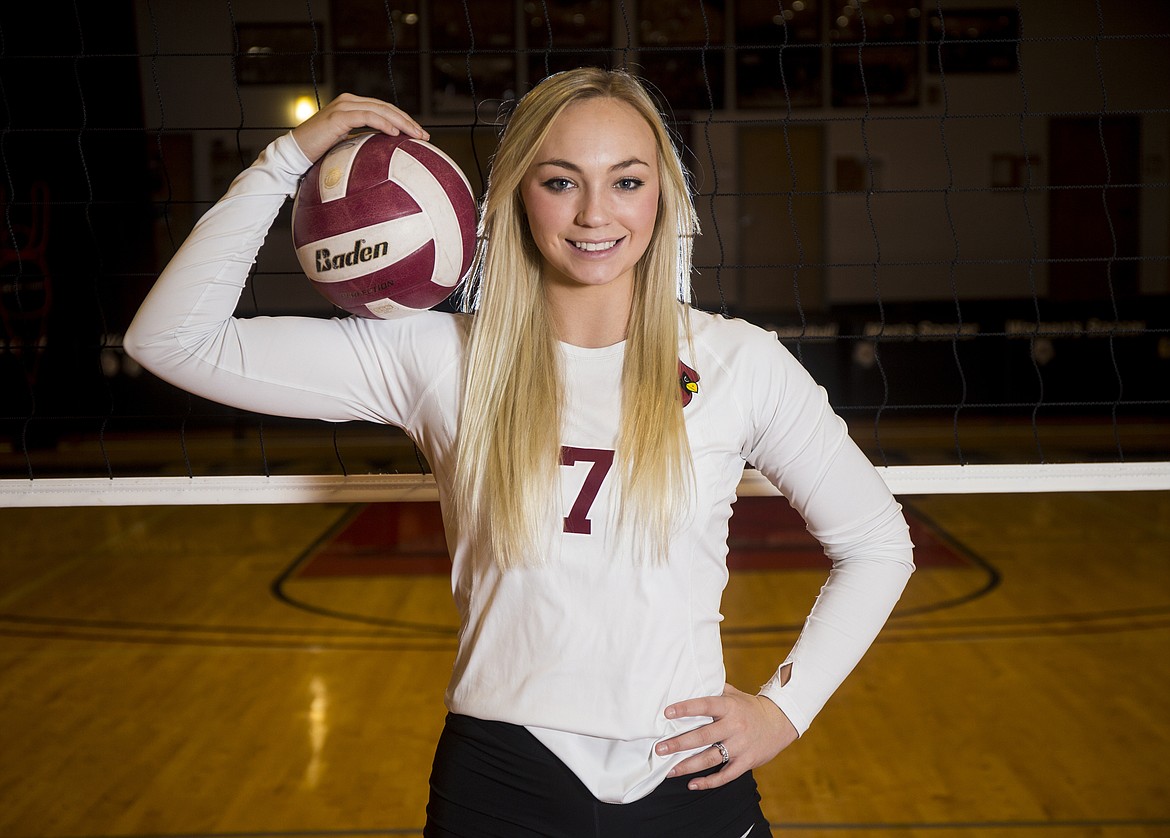 LOREN BENOIT/Press
North Idaho College sophomore outside hitter Halle Hess and the rest of the Cardinals will enter this week&#146;s NWAC volleyball tournament as the top seed from the East Region, where the team only lost once in 16 games this season. &#147;We&#146;re doing some unbelievable things. And it&#146;s only going to get better. The team chemistry is a lot more compatible. As a team, we just need to focus one game at a time.&#148;