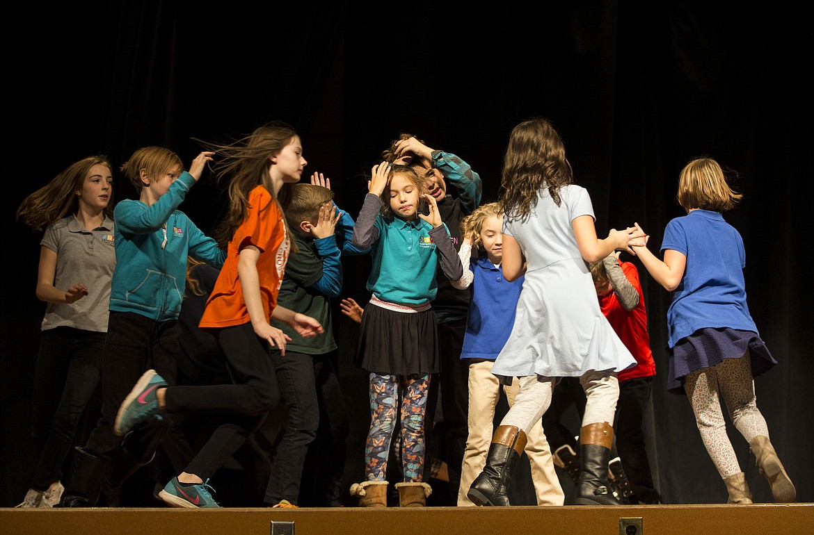 LOREN BENOIT/Press

Fifth-graders rehearse a &#145;Wizard of Oz&#146; Jitterbug dance scene during school last Thursday at Sorensen Magnet School of the Arts and Humanities.