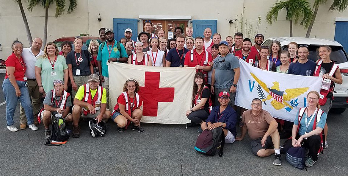 The Red Cross team Koenig traveled with is pictured at Red Cross headquarters on St. Thomas. (Photo courtesy of Ted Koenig)