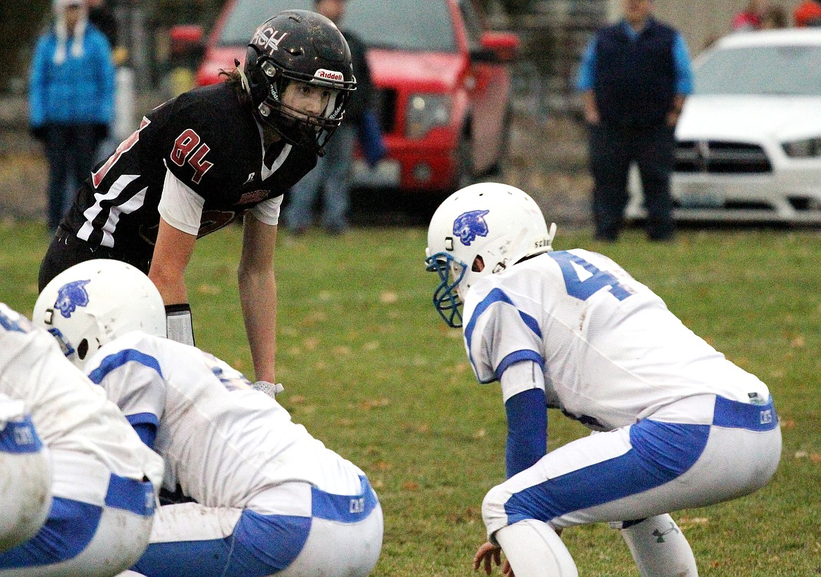 Rodney Harwood/Columbia Basin Herald
Almira/Coulee-Hartline defensive end Payton Nielsen and the Warrior defense will meet a new set of challenges on Saturday in the 1B state quarterfinals against Naselle.