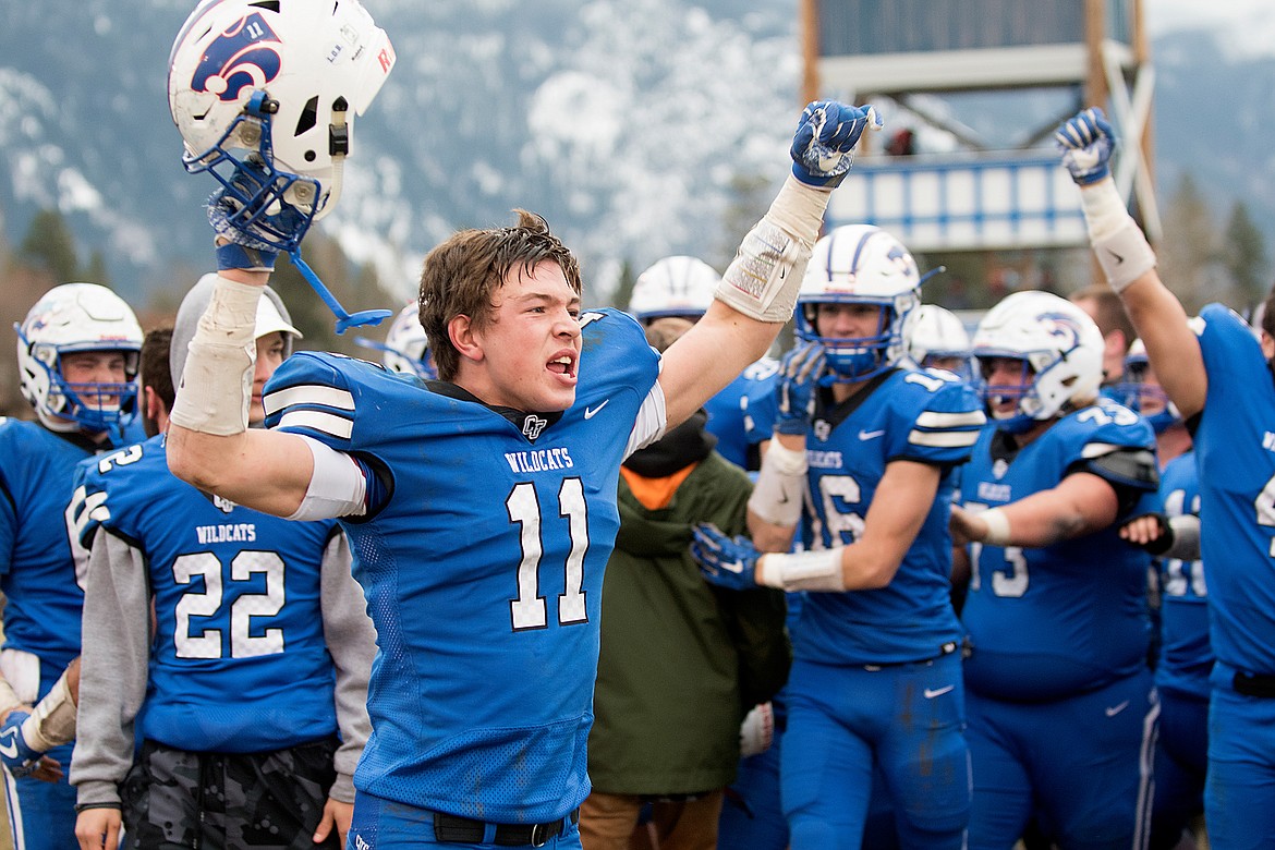 Ben Windauer celebrates as time winds down. (Jeremy Weber photo)