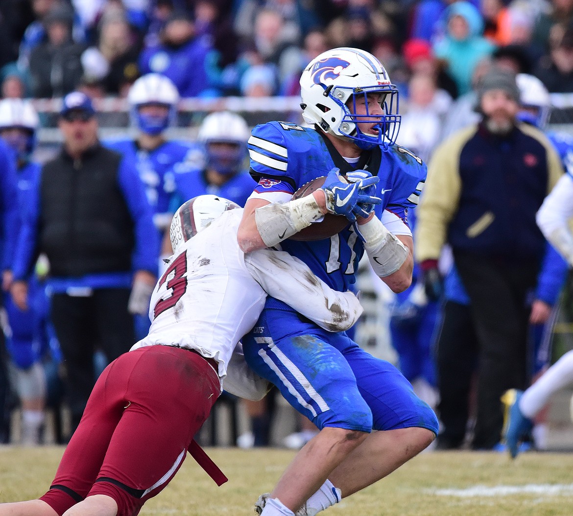 Ben Windauer with a catch in the first half.