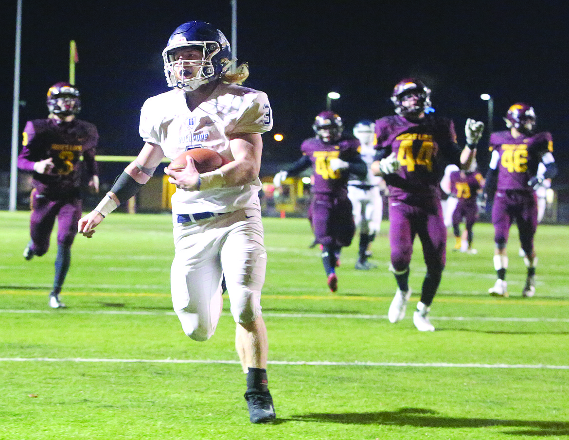 Connor Vanderweyst/Columbia Basin Herald
Gonzaga Prep running back Kasey Anthony breaks free for a touchdown against Moses Lake.