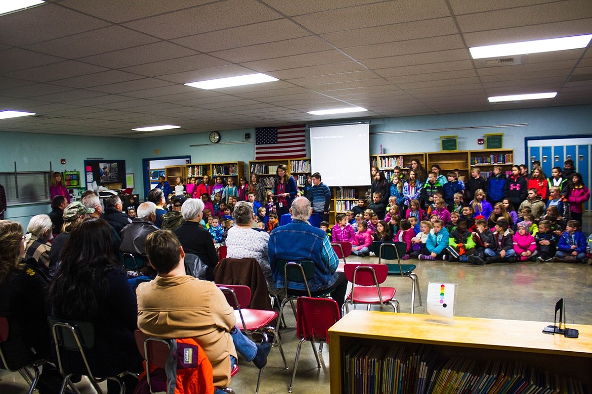 Veterans Day celebration at Mt. Hall Elementary School.