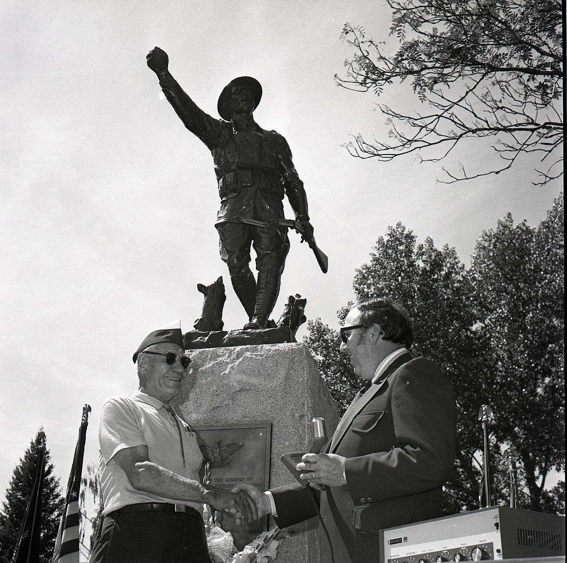 The doughboy statue at the Montana Veterans Home. (Daily Inter Lake file)
