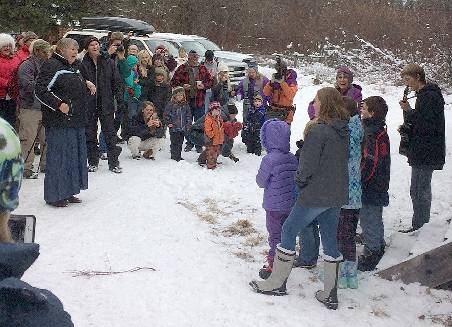 The Yaak School Singers perform Tuesday in the Yaak at an event celebrating &#147;The People&#146;s Tree.&#148; (Courtesy photo)