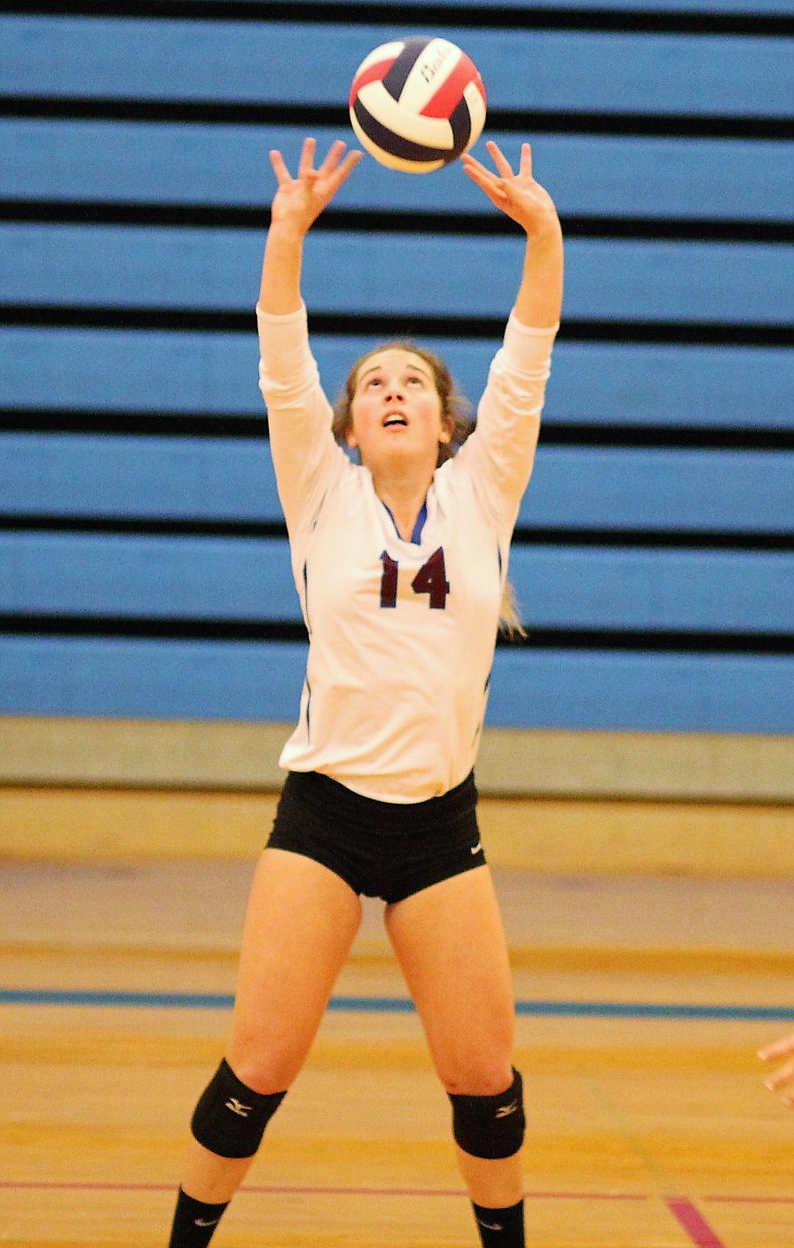 Superior junior Madison Mask was named to the Class C all-state volleyball team for the 2017 season. (Kathleen Woodford/Mineral Independent file photos)