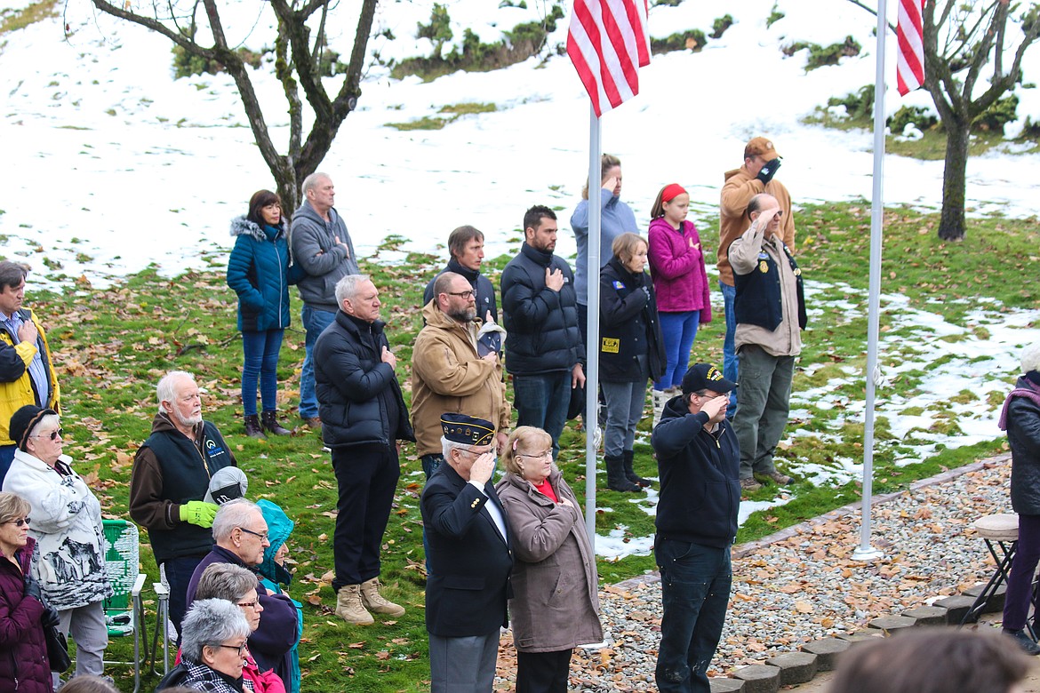 Photo by Mandi Bateman
The cold, overcast day did not deter people who came out to honor the veterans.