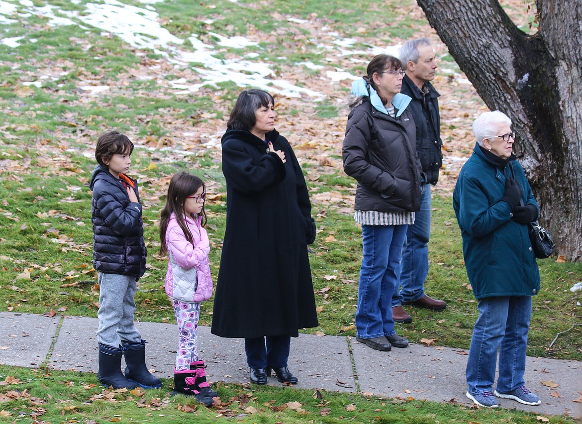 Photo by Mandi Bateman
All ages came out to honor veterans at the Veteran&#146;s Day ceremony on November 11.