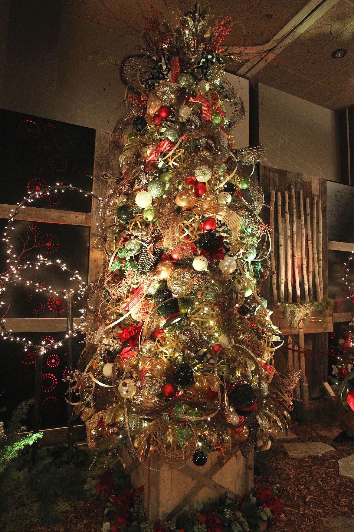 &quot;Mountain Garden Christmas&quot; by New Leaf Nursery: This display is dedicated to the warmth of the season and the beauty of North Idaho winters. (DEVIN WEEKS/Press)