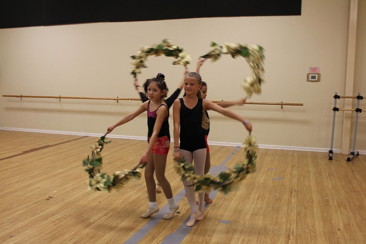 Cheryl Schweizer/Columbia Basin Herald
Bon-bons practice the flower dance for the Today&#146;s Generation production of &#145;The Nutcracker,&#146; opening Friday.