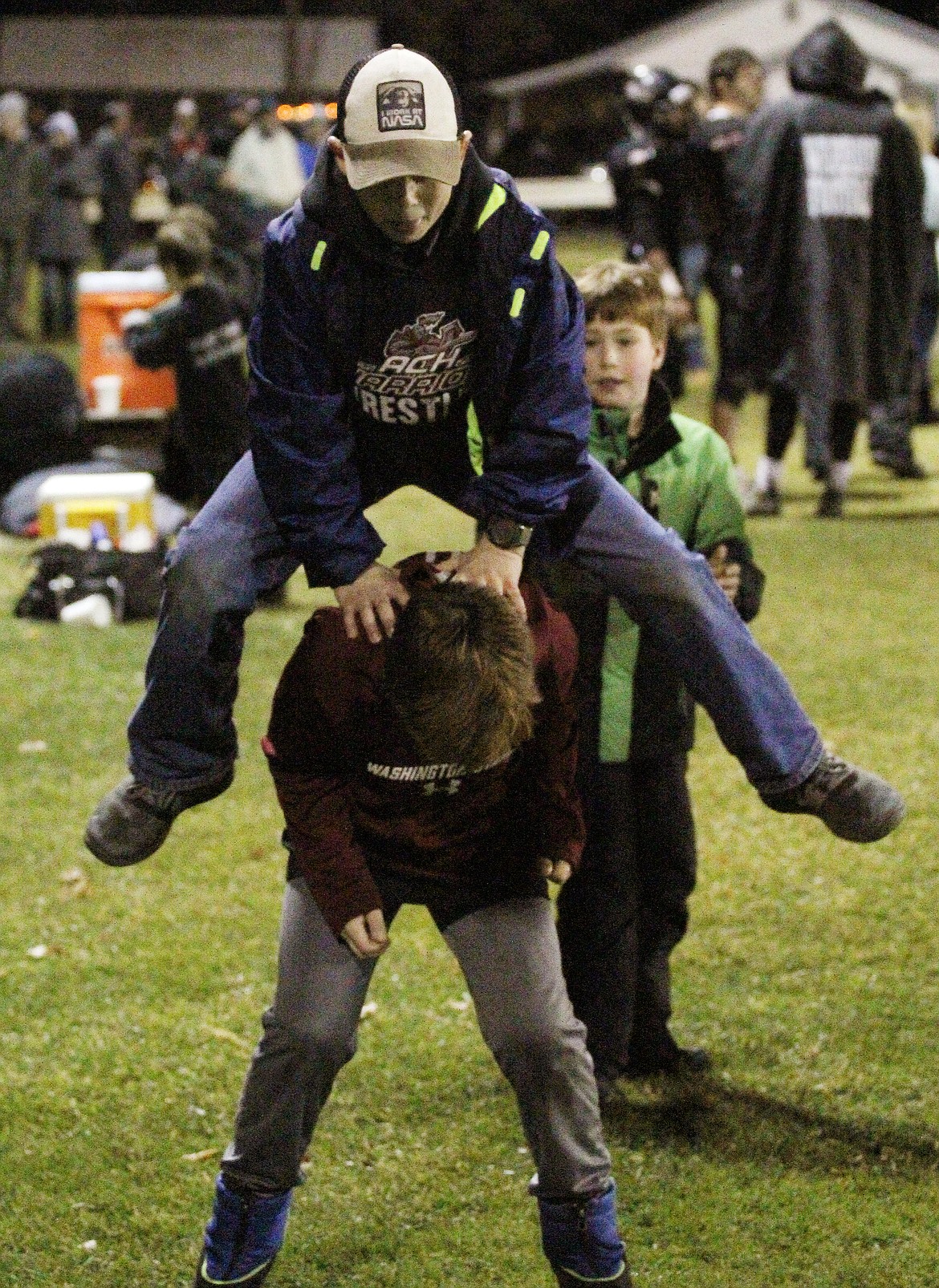 Rodney Harwood/Columbia Basin Herald
The Brick House in Coulee City is a place where children can enjoy the game from the field, and have a little fun doing it.