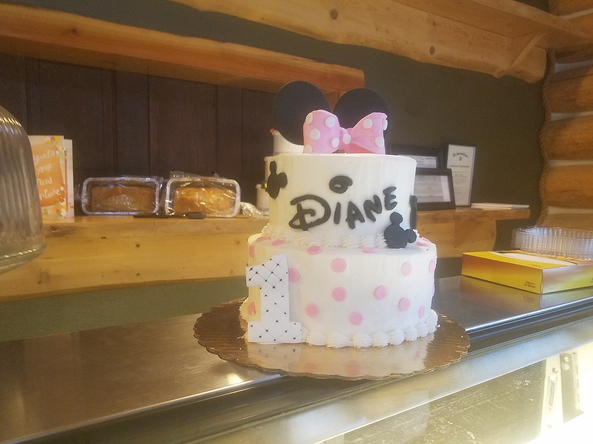 A Disney themed cake out for decoration at the bakery.