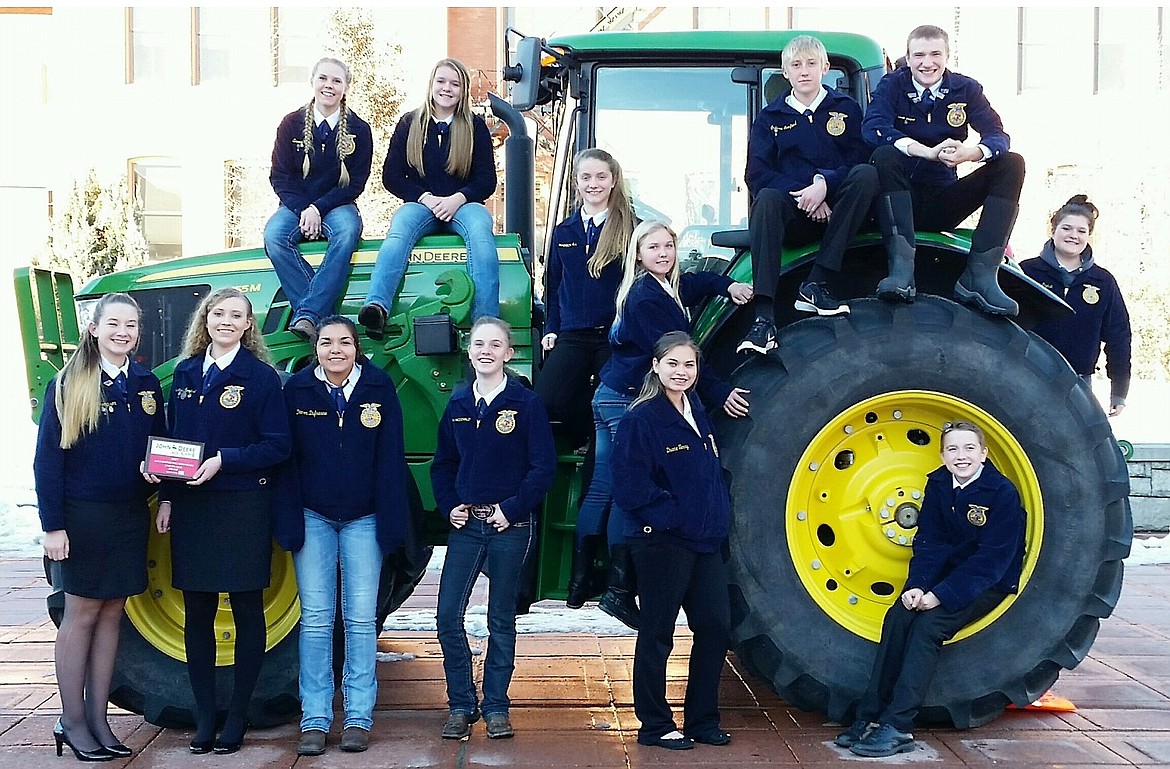 The St. Regis Future Farmers of America had teams place in the top 15 at the John Deere Ag Expo in Bozeman on Nov. 9-11. (Photo courtesy of St. Regis FFA)