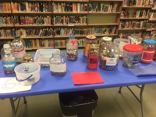 Final days of the Penny War competition during the week of Veterans Day, when BCMS raises funds for local veteran organizations.