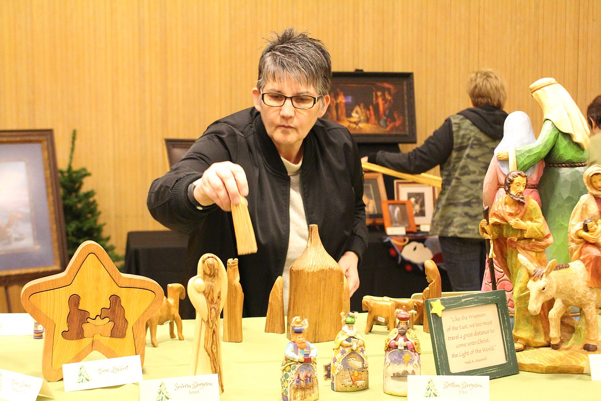 Cheryl Schweizer/Columbia Basin Herald
More than 400 depictions of the Nativity are expected to be on display at the Community Nativity, Thursday through Saturday at the LDS Church in Moses Lake.