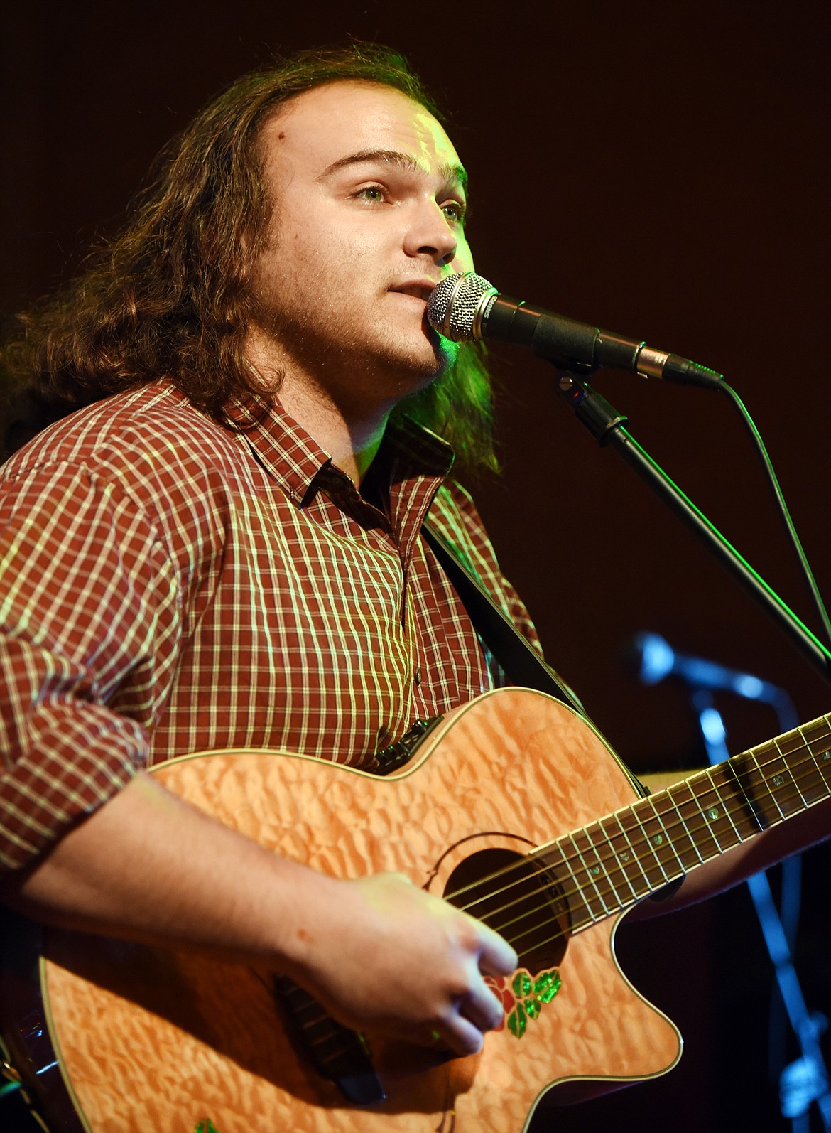Colten Sea sings at the Kalispell Music Festival on Sunday, Nov. 5, at the Eagles. (Brenda Ahearn/This Week in the Flathead)
