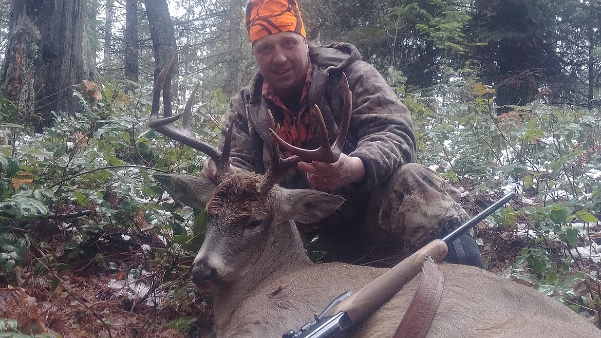 Courtesy photo
With two hours left of shooting light on the last day of the general deer season, John Mace filled his tag in Unit 1 with this 5-by-6 whitetail buck.