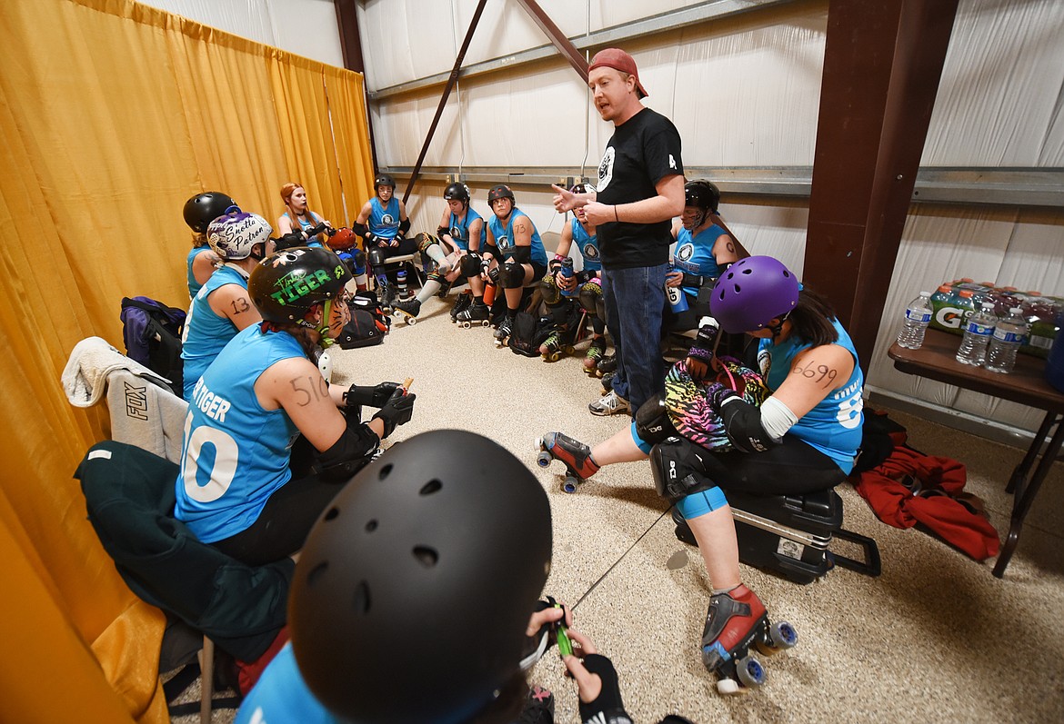 At halftime the women of the Flathead Valley Roller Derby were down 19 points. &#147;Coach took this moment to help us to focus in on what we needed to do to come back to win this game.&#160; What I can tell you is: we came out strong into the second half and controlled the rest of the game,&quot; said Team Captain Kari Hammer.The Big Mountain Misfits won the match 179:148.(Brenda Ahearn/Daily Inter Lake)