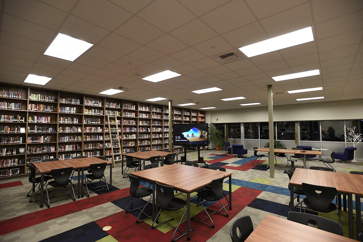 Shown is the library during an open house at Bigfork High School on Tuesday, Dec. 5. (Casey Kreider/Daily Inter Lake)