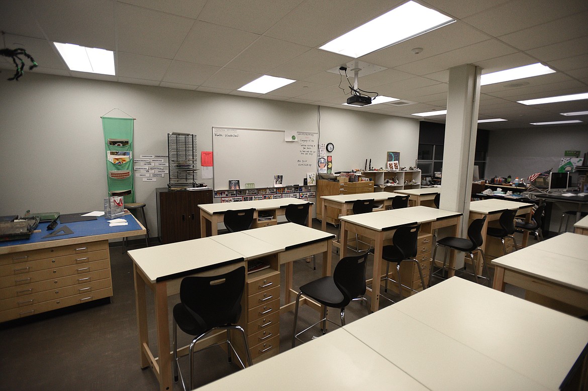 Shown is the art room during an open house at Bigfork High School on Tuesday, Dec. 5. (Casey Kreider/Daily Inter Lake)