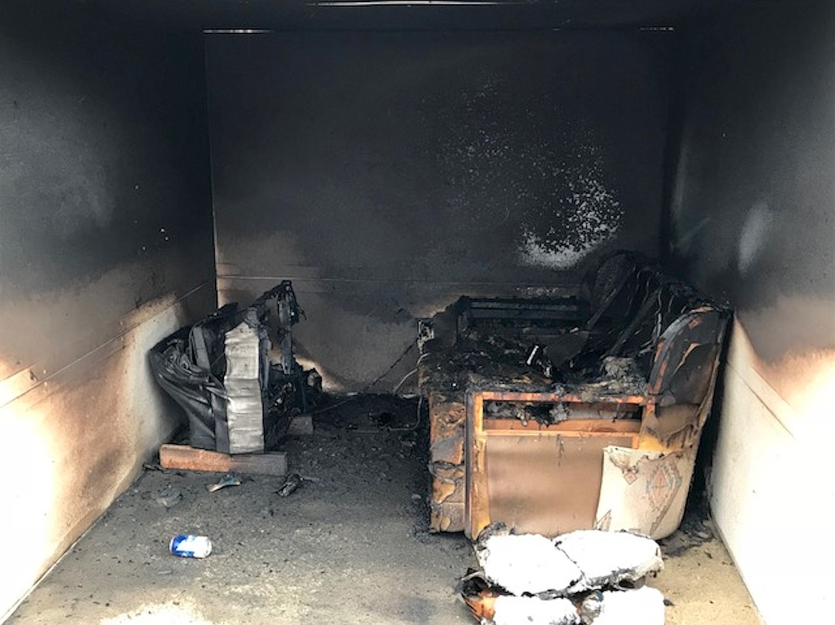 (Courtesy photo)
Selkirk Fire, Rescue and EMS hosted a three-day &#147;Arson Detection for the First Responder&#148; class last, sponsored by the Idaho State Fire Marshal&#146;s, office and Idaho State Fire Service Technology, attended by firefighters from around the region. During the class, realistic rooms were built and burned behind the Sagle firestation to simulate intentional and unintentional fires for the students to determine the cause and origin.