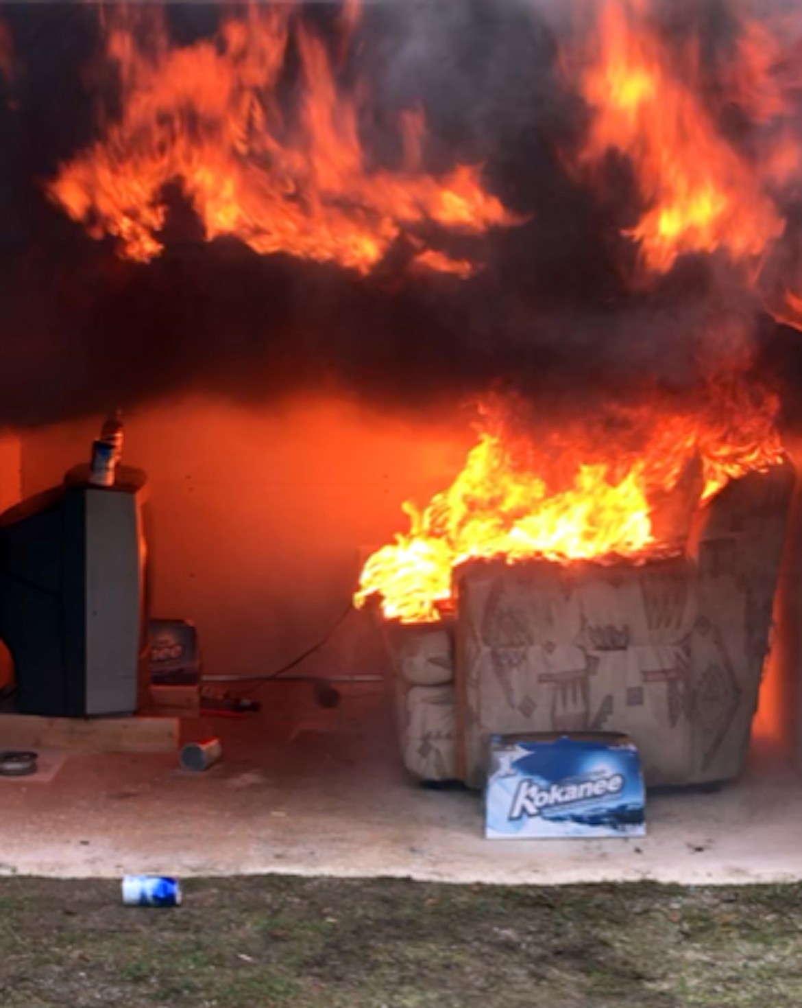 (Courtesy photo)
Selkirk Fire, Rescue and EMS hosted a three-day &#147;Arson Detection for the First Responder&#148; class last, sponsored by the Idaho State Fire Marshal&#146;s, office and Idaho State Fire Service Technology, attended by firefighters from around the region. During the class, realistic rooms were built and burned behind the Sagle firestation to simulate intentional and unintentional fires for the students to determine the cause and origin.