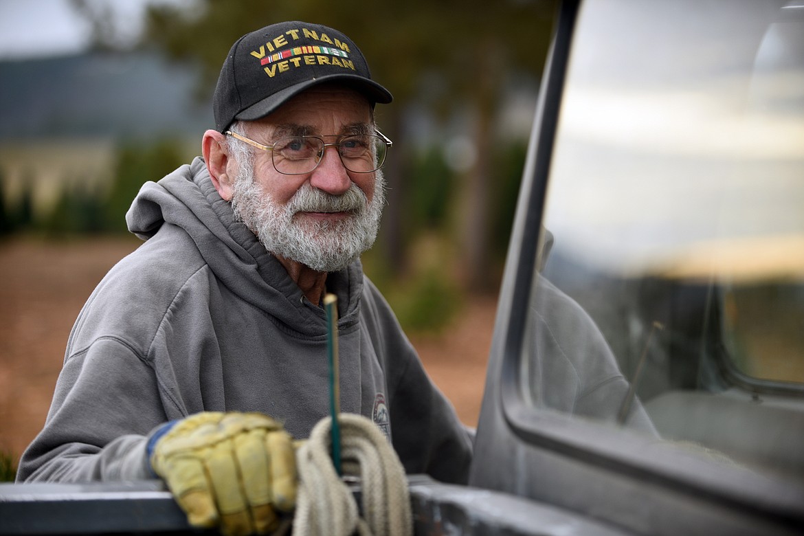 Don Schiltz on his tree farm near Bigfork on Thursday, Nov. 30. (Casey Kreider/Daily Inter Lake)