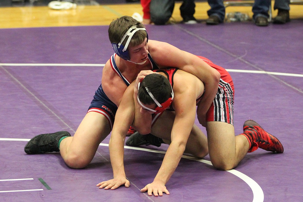 Ben Windauer finished second in the 170-pound weight class at the Owen Invitational in Polson this weekend. (Bob Windauer photo)