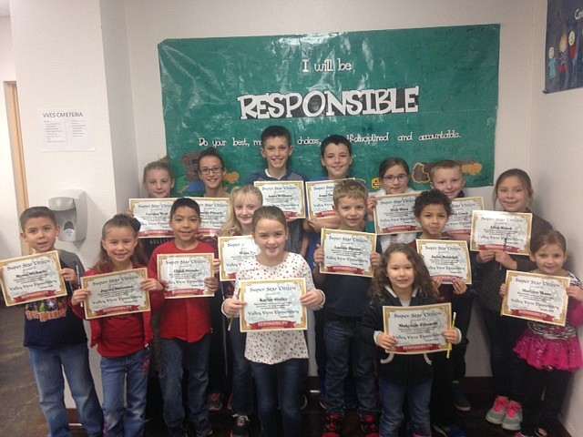 VVES celebrated the character trait of responsibility, awarding students.