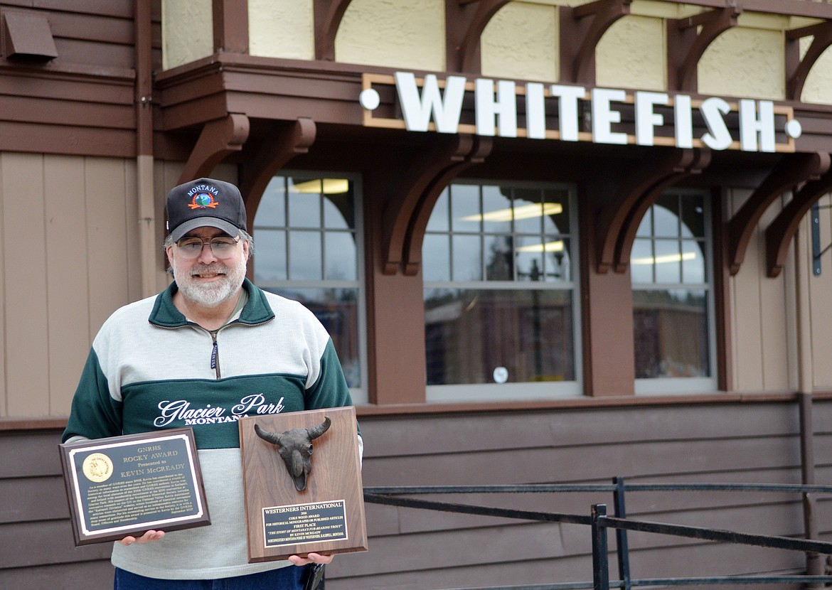 Kevin McCready spent 14 years compiling a digital archive of Great Northern Railway and Flathead County history, which he plans to soon release to the public. He also recently received two awards for his history research. (Heidi Desch/Whitefish Pilot)