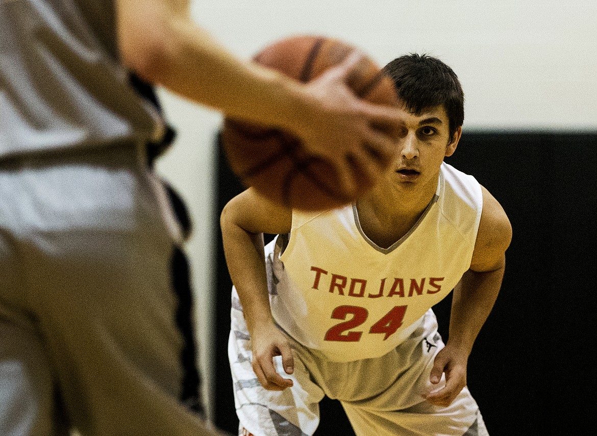 Nicolas Morris of Post Falls keeps his eye on the ball. 

LOREN BENOIT/Press