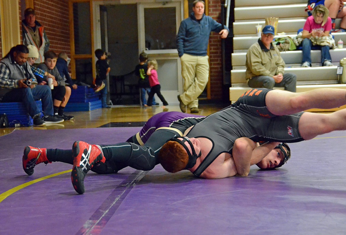 Above: Jesse Campbell was the lone championship winner for Kellogg during the George Wild Tournament.





Left: Judson Hall took second in his weight class.