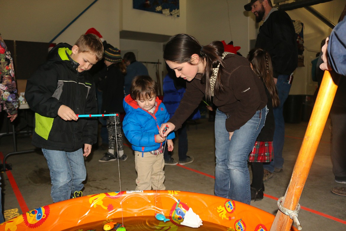 There were games for children to play at the Naples Fire Station during the Naples Holiday Festival.