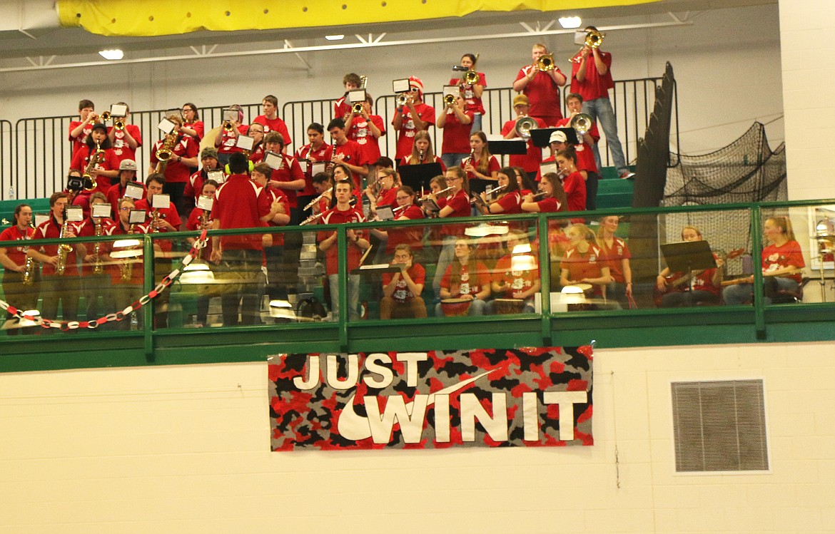 (Daily Bee file photo/SHERI JONES)Sandpoint High School band members peform a tune during the 2016 Battle for the Paddle.