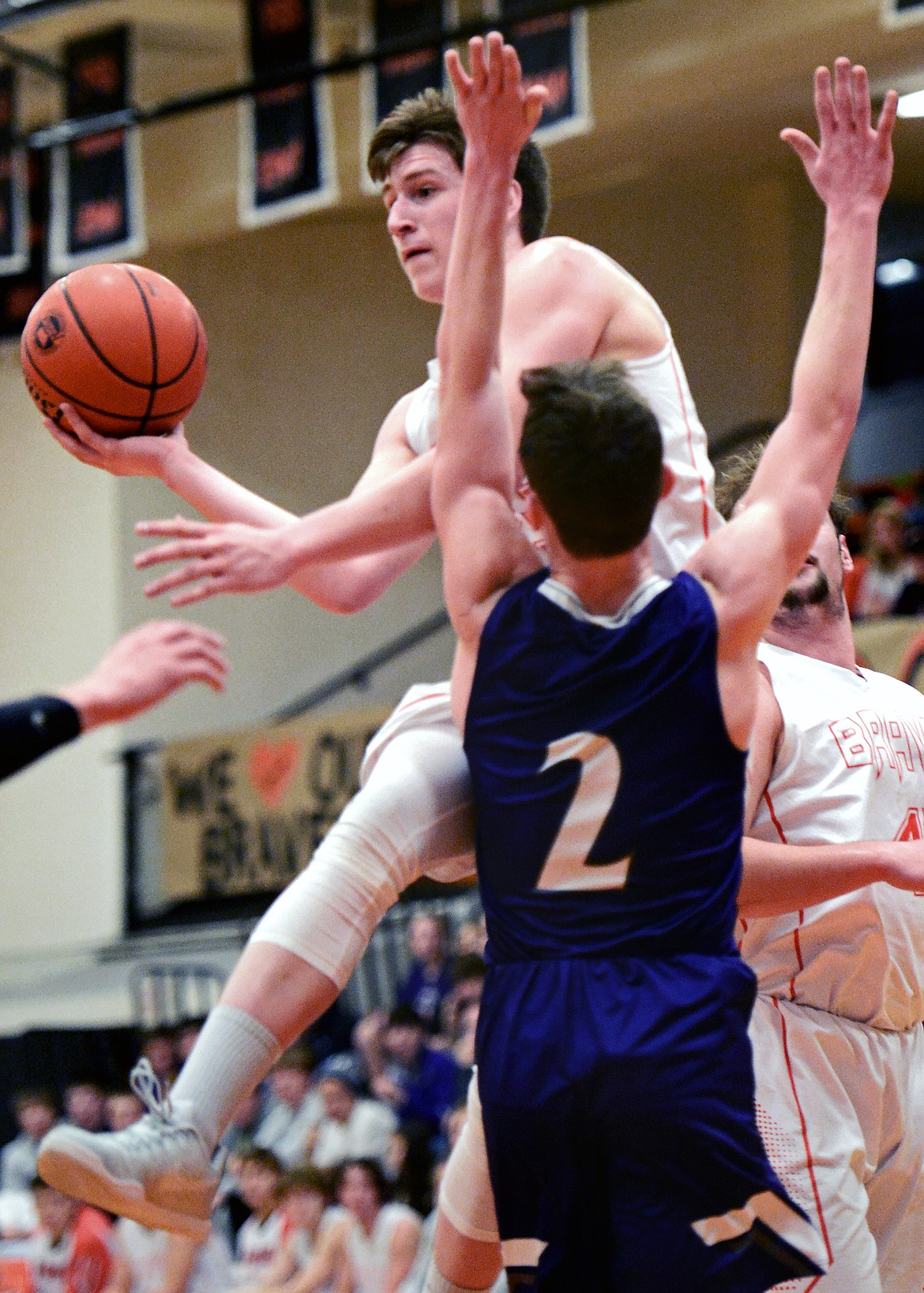 Flathead&#146;s Eric Seaman looks to pass in the second quarter against Butte. (Casey Kreider/Daily Inter Lake)