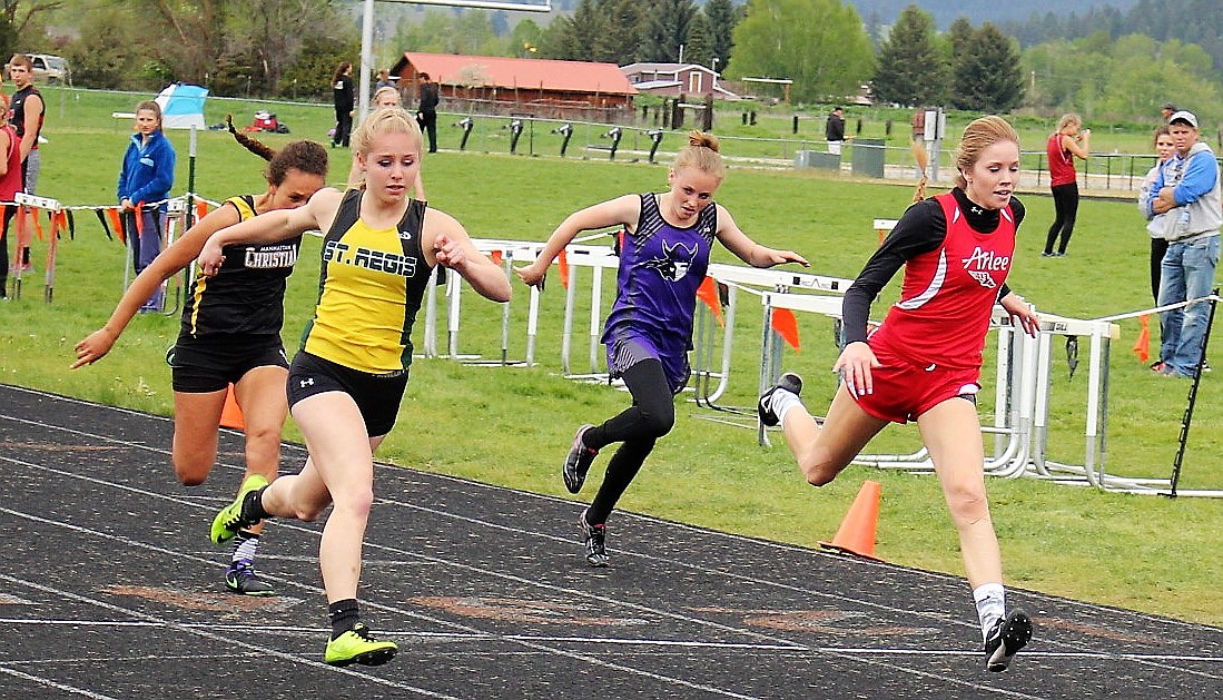 Track and Field, May 23: St. Regis Madison Hill took third place at Divisionals last week in Frenchtown and will travel to Laurel for State this week. (Kathleen Woodford/Mineral Independent).