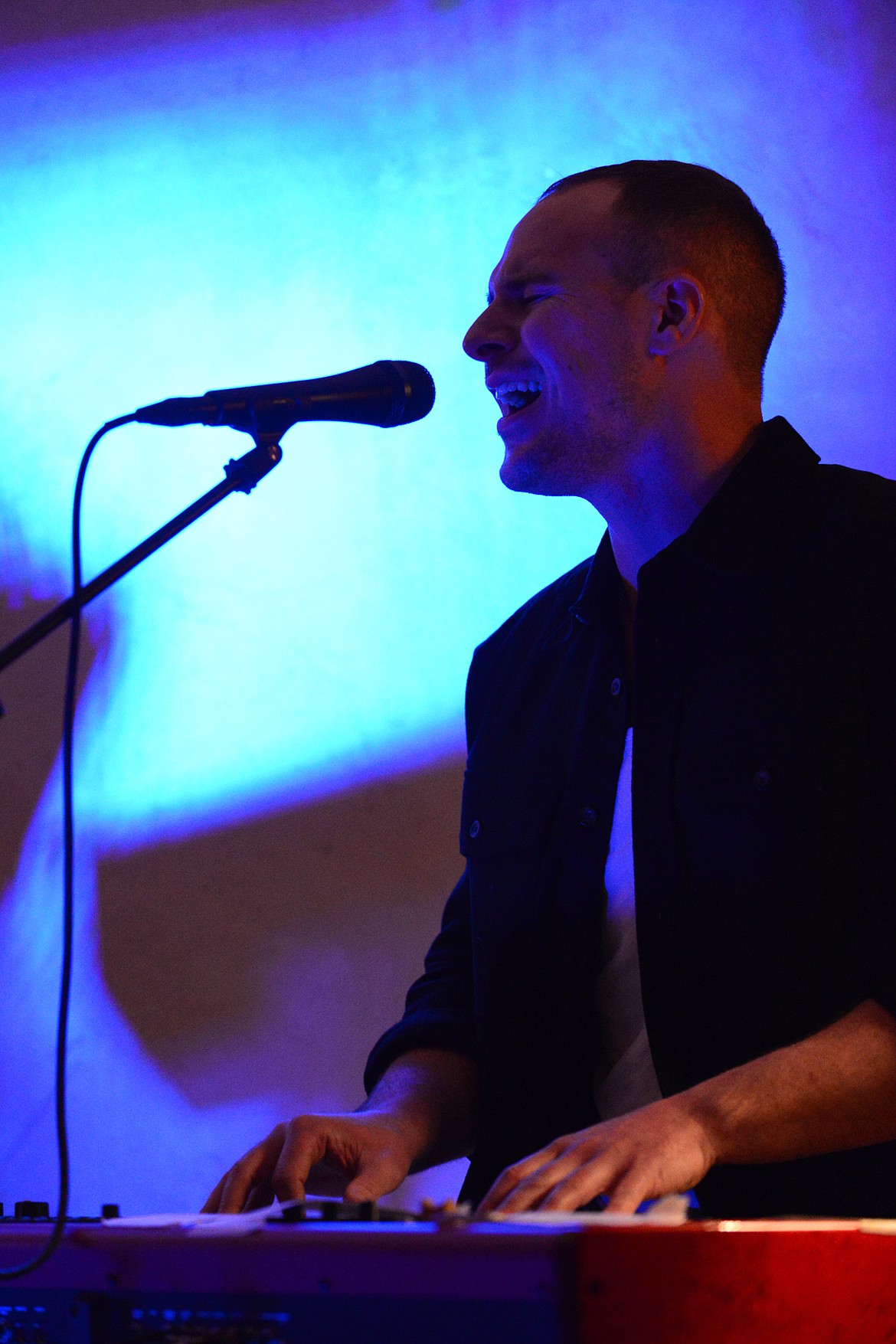 Eric Alan performs at the Alpine Lighting ballroom in Kalispell Saturday night Dec. 2. (Casey Kreider/Daily Inter Lake)