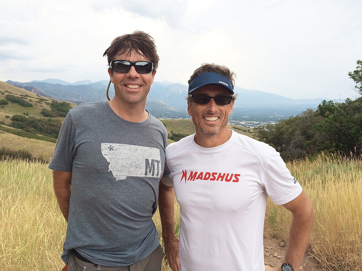 Whitefish Mayor John Muhlfeld, left, with The Trust for Public Land project manager Alex Diekmann