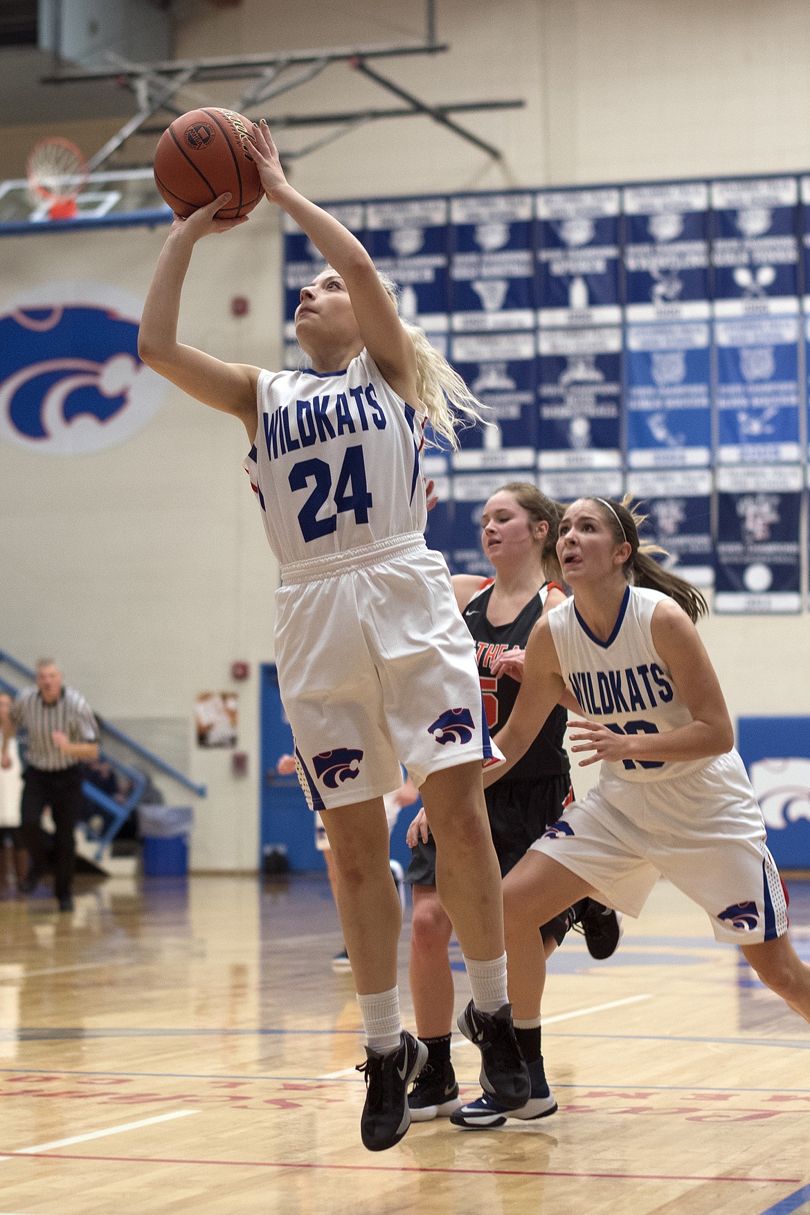 Diane Vasquez goes up for a shot against Flathead. (Jeremy Weber photo)